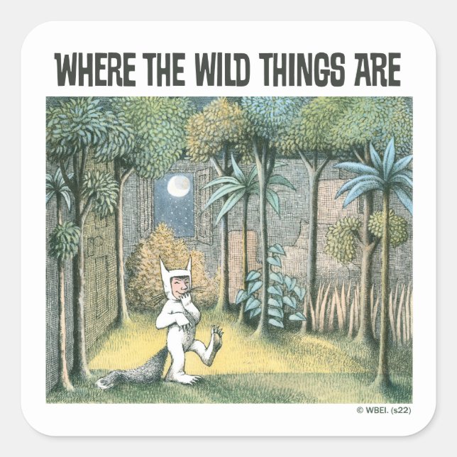 Where The Wild Things Are | Scene 4 Square Sticker (Front)