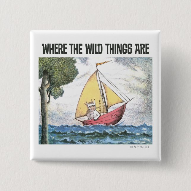 Where The Wild Things Are | Scene 5 2 Inch Square Button (Front)