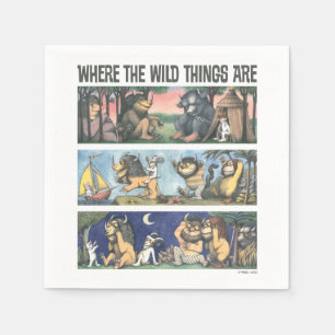 Where The Wild Things Are Scenes Napkin