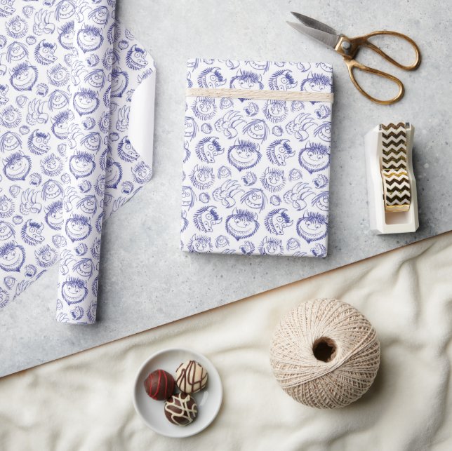 Where the Wild Things Are Sketch Pattern Wrapping Paper (Crafts)