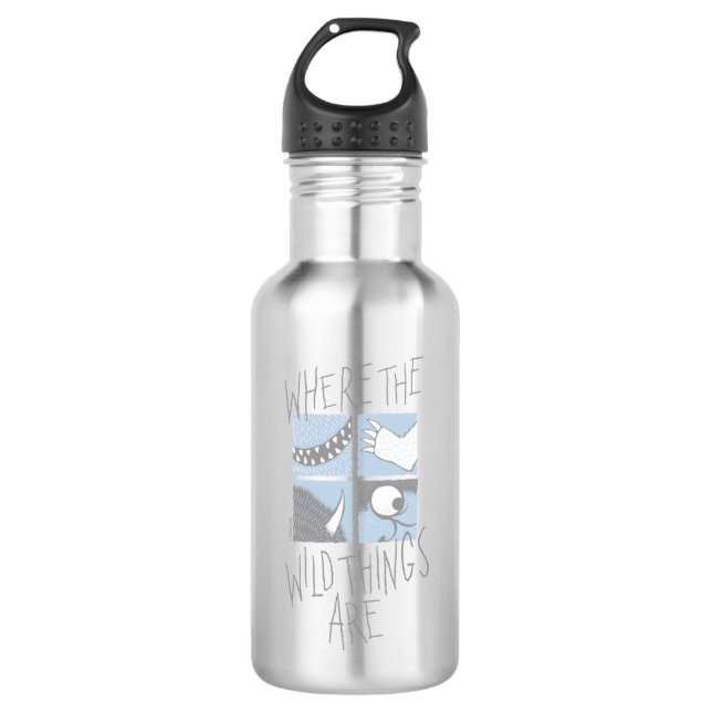 Where The Wild Things Are | Square Graphic 532 Ml Water Bottle (Front)
