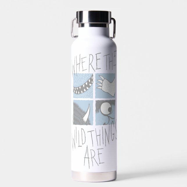 Where The Wild Things Are | Square Graphic Water Bottle (Front)