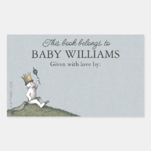Where the Wild Things Are This Book Belongs To Sticker