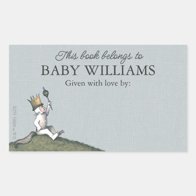 Where the Wild Things Are This Book Belongs To Sticker (Front)