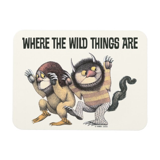 Where the Wild Things Are | Two Wild Things Magnet (Horizontal)