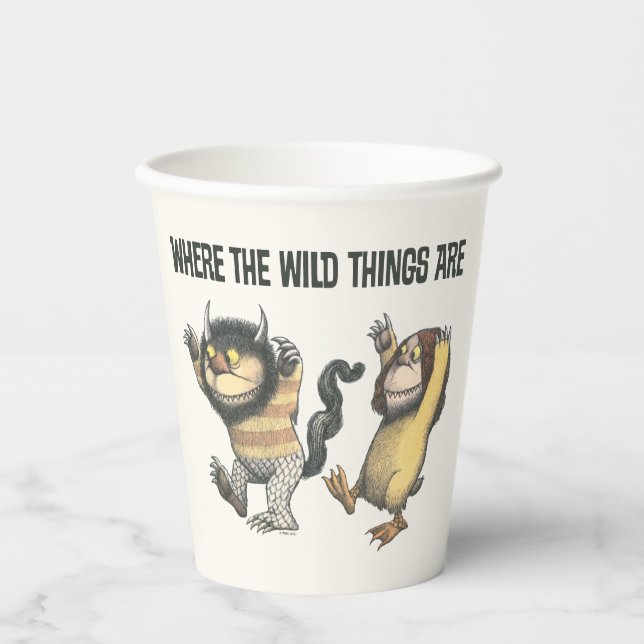 Where the Wild Things Are | Two Wild Things Paper Cups (Front)