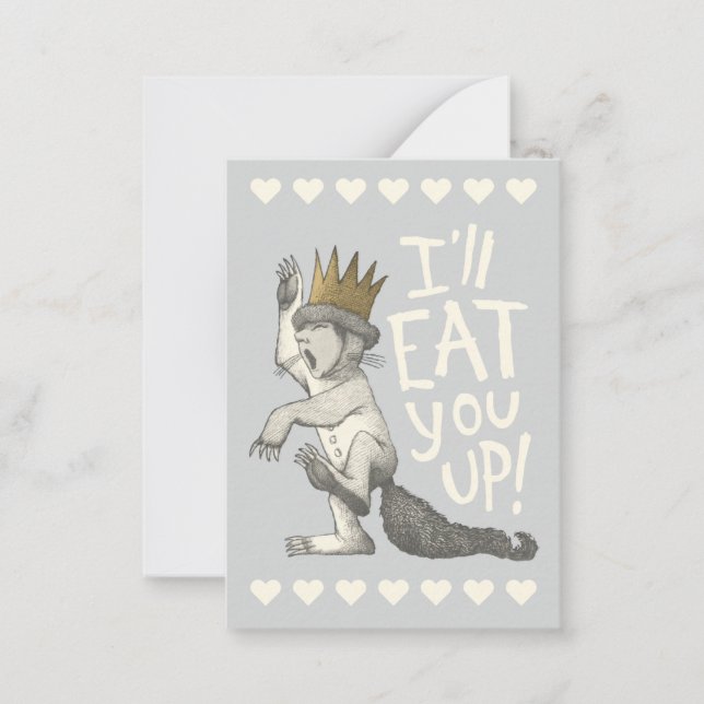 Where The Wild Things Are Valentine Photo Card (Front)