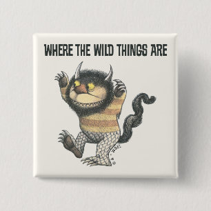 Where the Wild Things Are Wild Thing 2 Inch Square Button