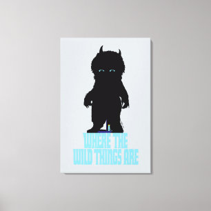 Where the Wild Things Are   Wild Thing Silhouette Canvas Print