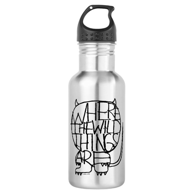 Where the Wild Things Are | Wild Thing Sketch 532 Ml Water Bottle (Front)
