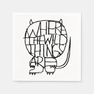 Where the Wild Things Are   Wild Thing Sketch Napkin