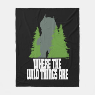 Where the Wild Things Are   Wild Thing & Trees Fleece Blanket