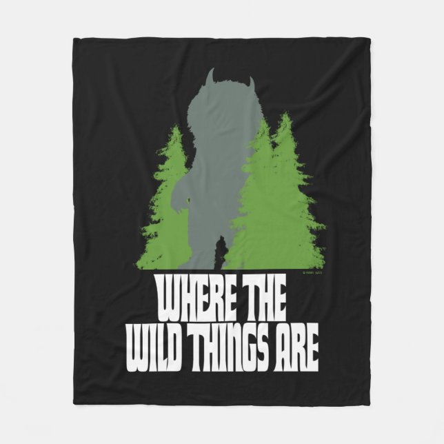Where the Wild Things Are | Wild Thing & Trees Fleece Blanket (Front)