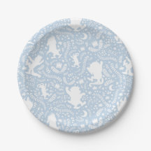 Where the Wild Things Blue Floral Pattern