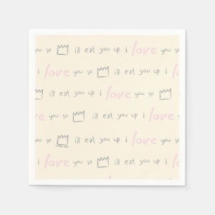 Where the Wild Things Quote Pattern Napkin