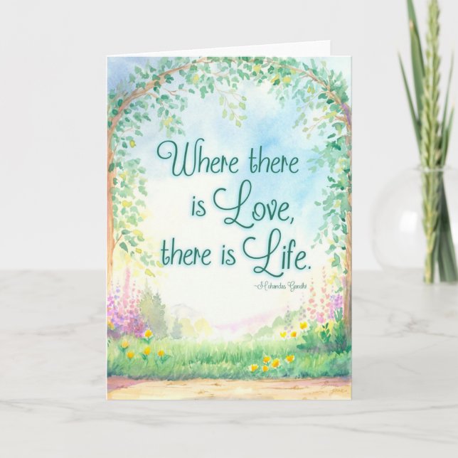 Where There is Love - Greeting Card (Front)
