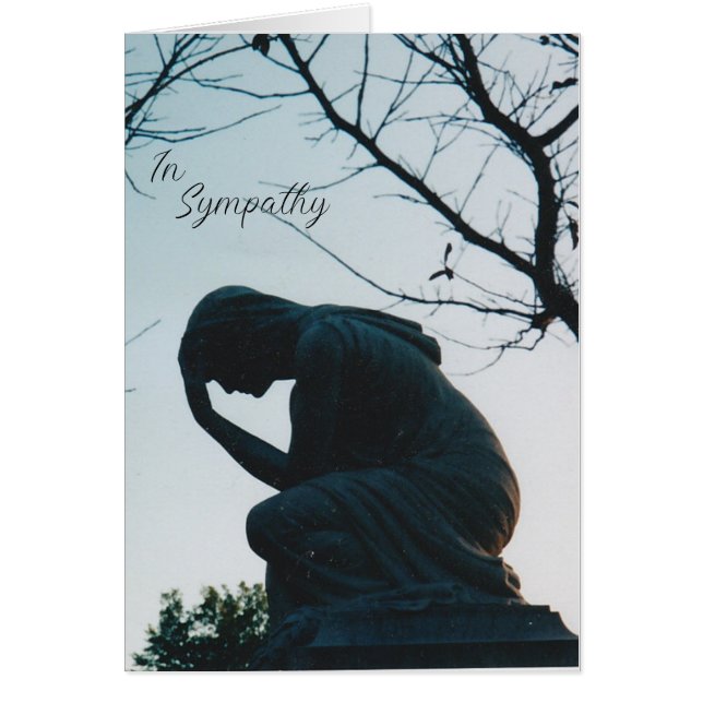 "Where There Is Sorrow" Sympathy Card (Front)