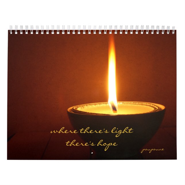 where there's light there's hope calendar (Cover)