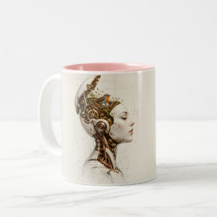 Where Thoughts Nest Two-Tone Coffee Mug