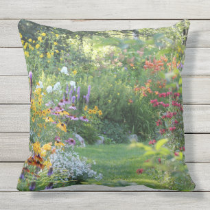 Where Three Gardens Meet, 20x20 outdoor Outdoor Pillow