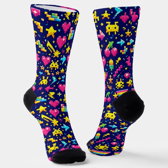 Where To Buy Cool Socks 00349 Colour Pixel Socks (Angled)