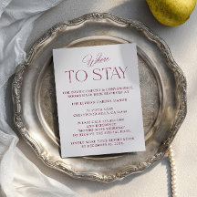 Where To Stay Minimalist Wedding Accommodation