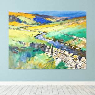 "Where Water Sings" – A Yorkshire Landscape Canvas Print