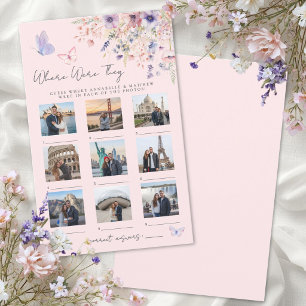 Where Were They Butterfly Floral Bridal Shower