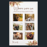 Where Were We Game Fall Pampas Grass Couple Photo<br><div class="desc">Where Were We Game Fall Pampas Grass Couple Photo Enjoy your bridal shower or bachelorette party with this customizable game card! Watercolor tropical bouquet with dry pampas This fun bridal shower game is a great way to learn more about the couple before their big day. HOW TO PLAY -Select ten...</div>