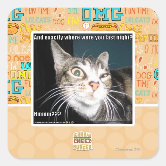 Where were you square sticker (Front)