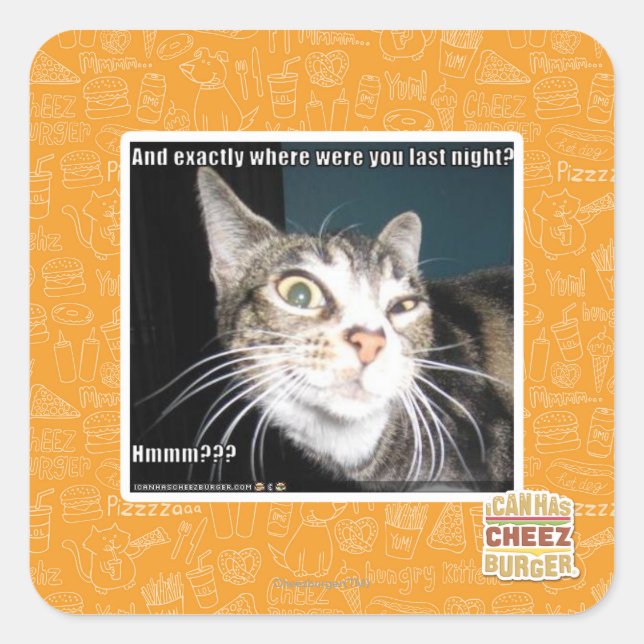 Where were you square sticker (Front)