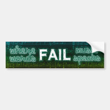 Where Words Fail, Music Speaks Bumper Sticker