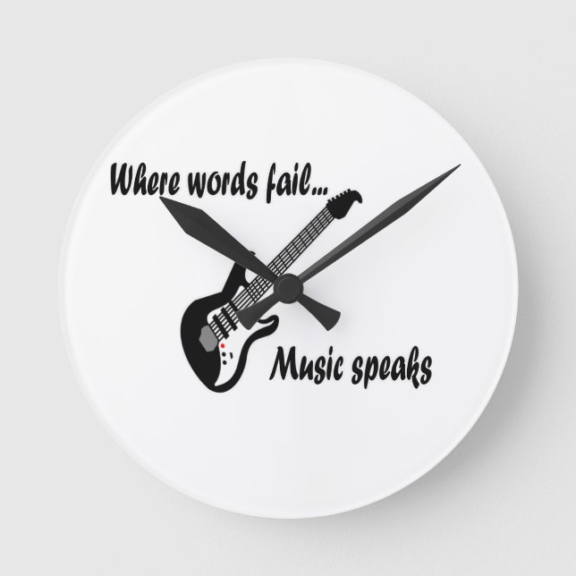 Where Words Fail, Music Speaks Round Clock (Front)