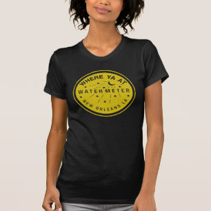 Where Yat New Orleans Water Metre Cover Yellow T-Shirt