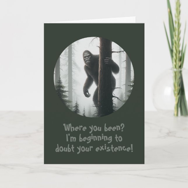 Where you been? card (Front)