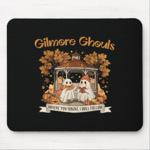 Where You Haunt I Will Follow Halloween Ghost Mouse Pad