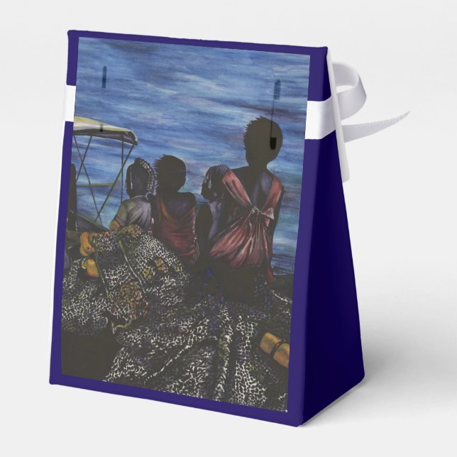 Where's Daddy? Harbor Island, Bahamas Favor Box (Back Side)