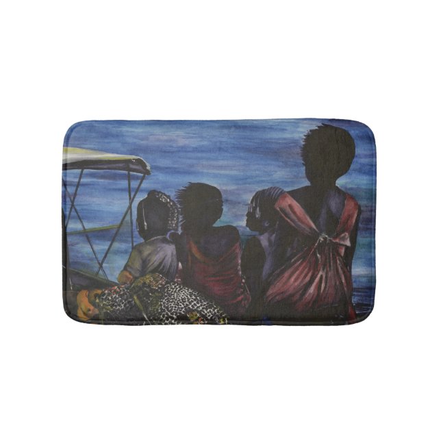 Where's Daddy? Harbour Island Bath Mat (Front)