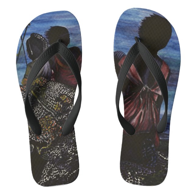 Where's Daddy? Harbour Island Flip Flops (Footbed)