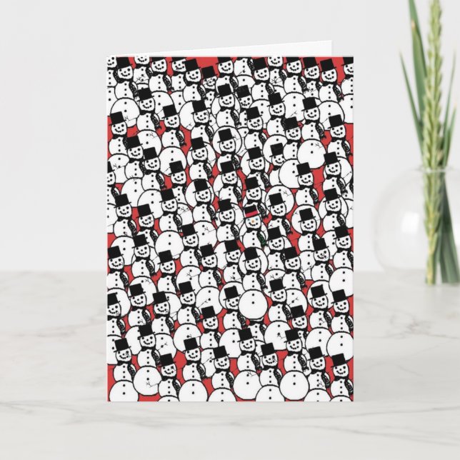 Where's Frosty? Christmas card (Front)