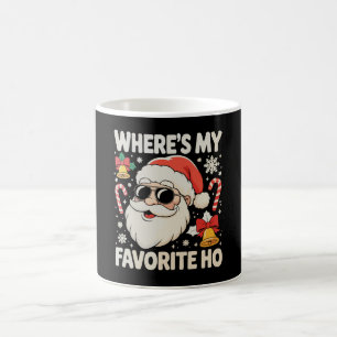 Where's My Favourite Ho Naughty Santa Claus Xmas Coffee Mug
