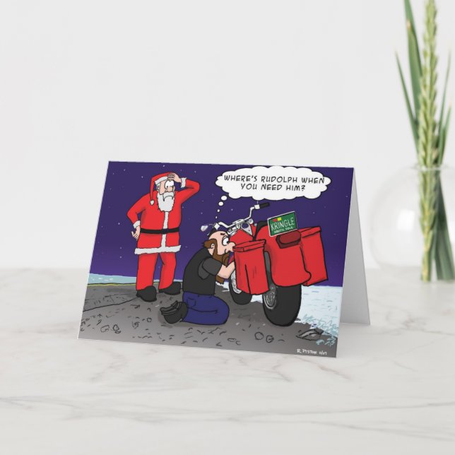 Where's Rudolph when you need him? Holiday Card (Front)