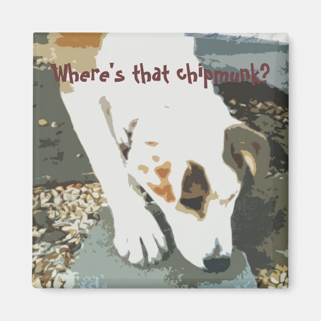 Where's that chipmunk? Magnet (Front)