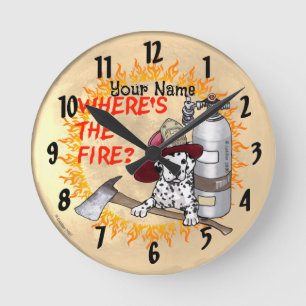 Where's the Fire Firefighter  clock