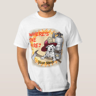 Wheres the Fire Firefighter T-Shirt