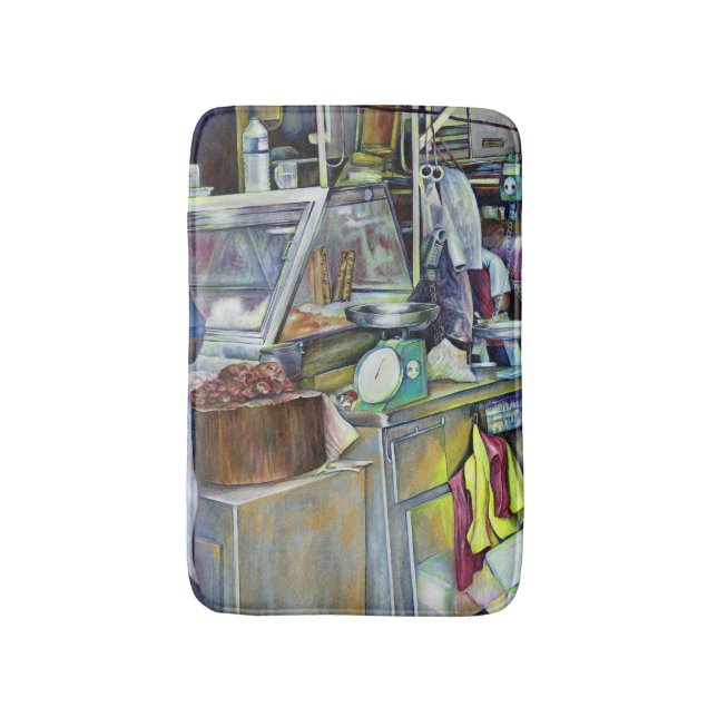 Where's The Fish Head Curry? Singapore Bath Mat (Front Vertical)