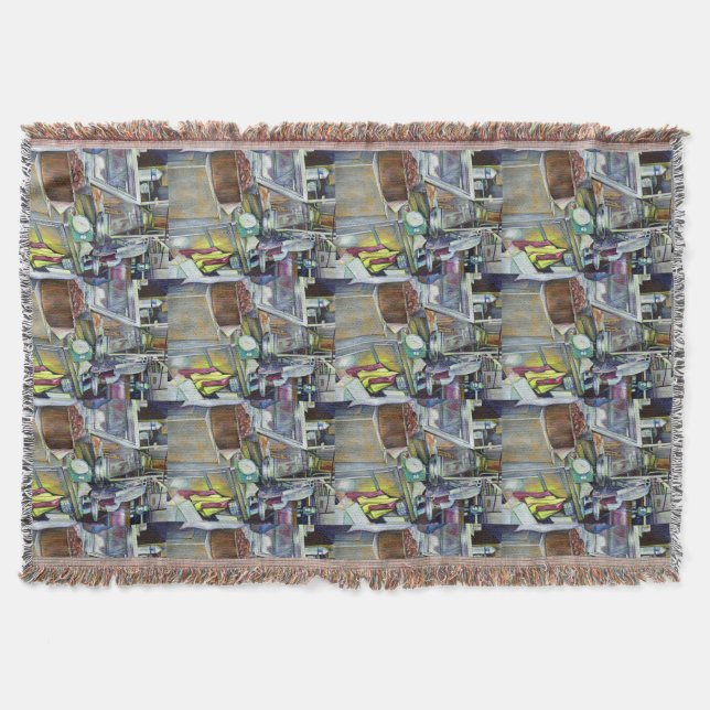 Where's the Fish Head Curry? Singapore Throw Blanket (Front)