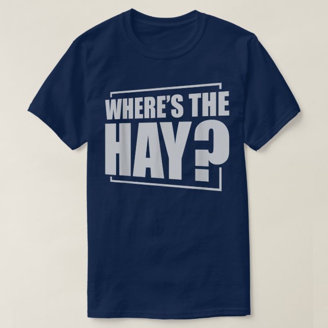 Wheres The Hay Guinea Pig Guinea Lover  T-Shirt (Design Front)
