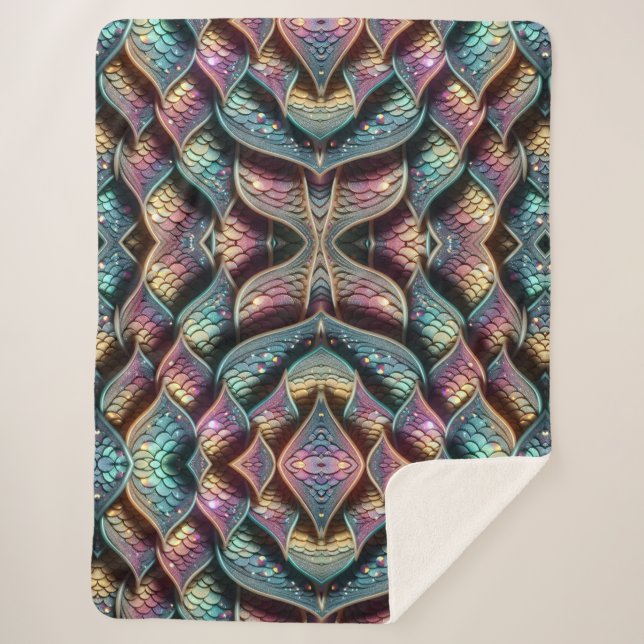 Where's The Mermaid Sherpa Blanket (Front)