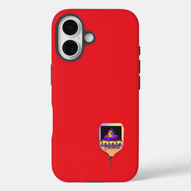 Where's The Sun Pickleball Red          Case-Mate iPhone Case (Back)